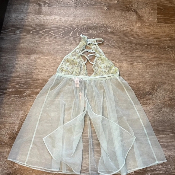 Victoria's Secret Other - Victoria’s Secret Mesh Babydoll Mint Dress